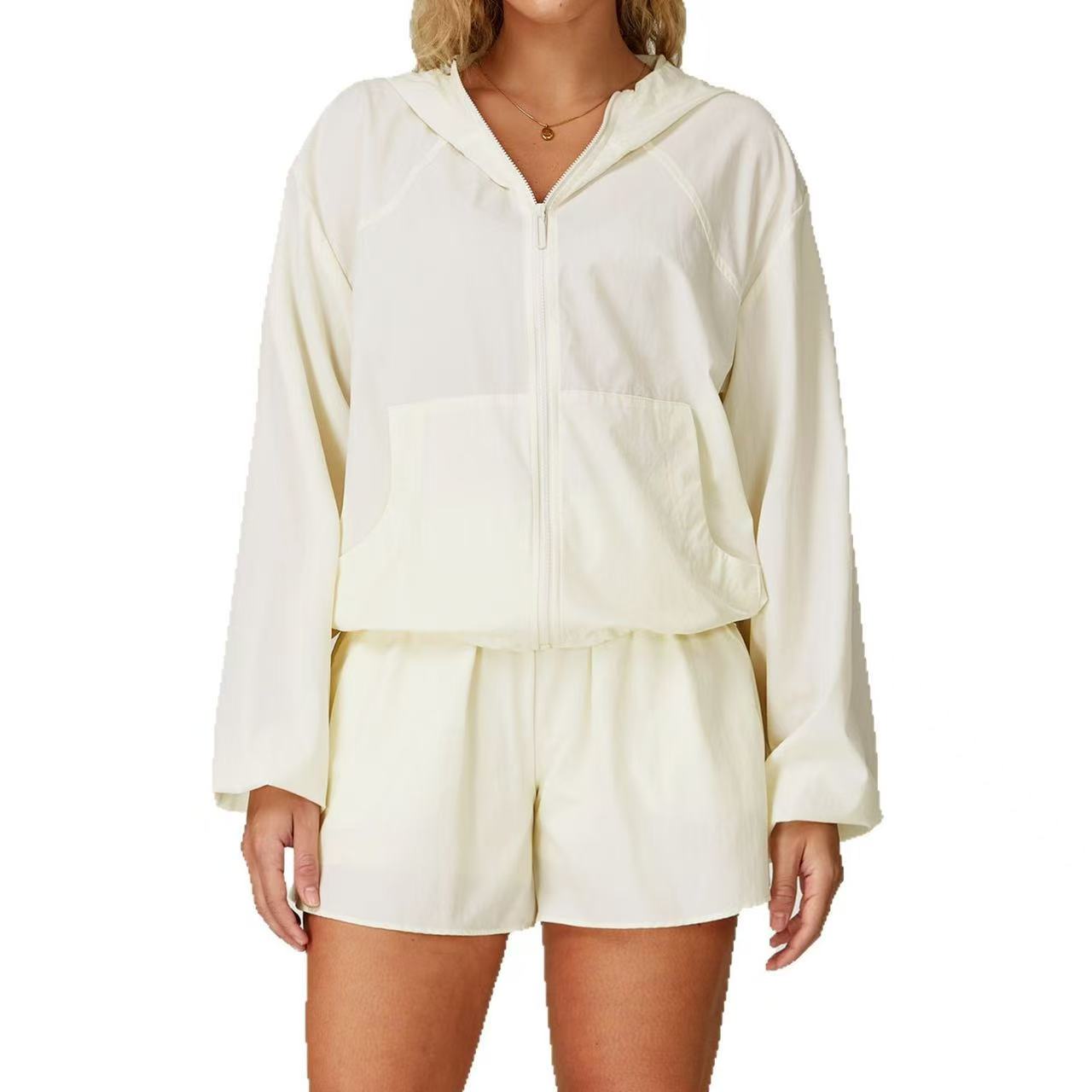 Quick-drying sports anti-ultraviolet sunscreen clothing jacket women