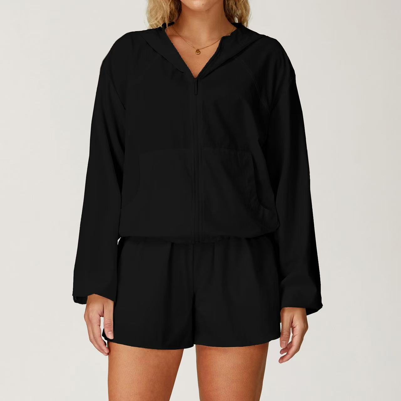 Quick-drying sports anti-ultraviolet sunscreen clothing jacket women