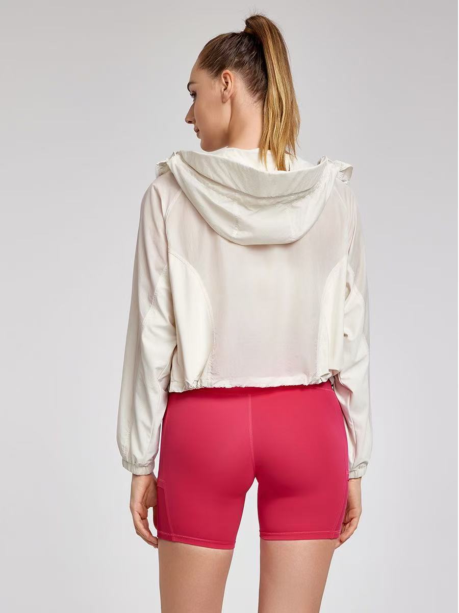 New breathable sportswear jacket women three-dimensional hood professional outdoor