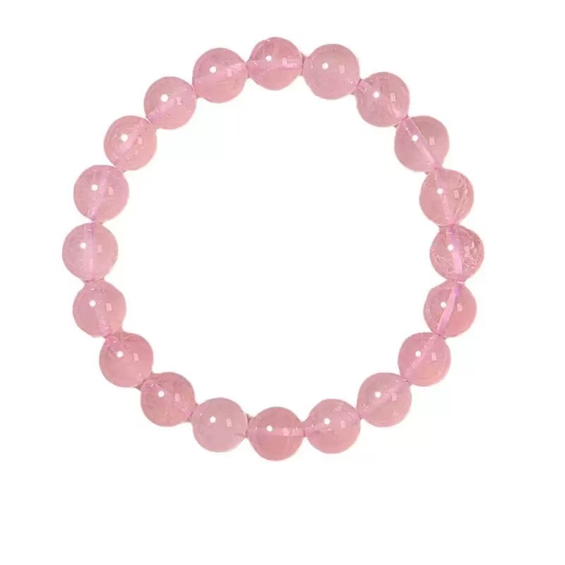 Pink Crystal Bracelet Attract Peach Blossom Women's Light Luxury Vegetable Ring String