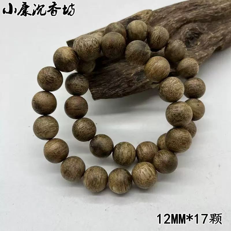 Hainan Yingge hair natural incense green heather Buddha beads random rosary models hand old material log strings