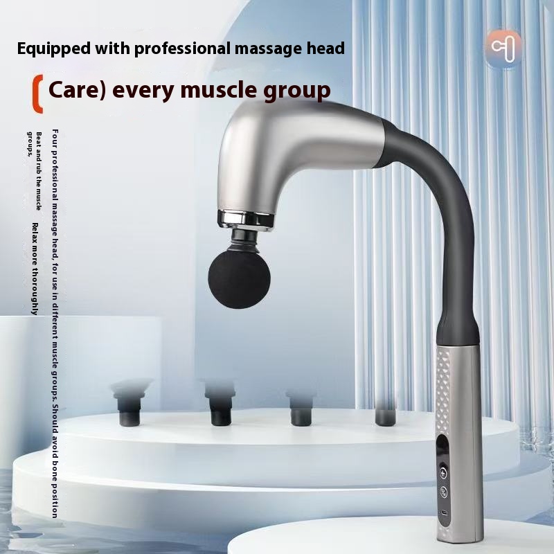 Curved Fascia Gun Multifunctional Muscle Cervical Massager