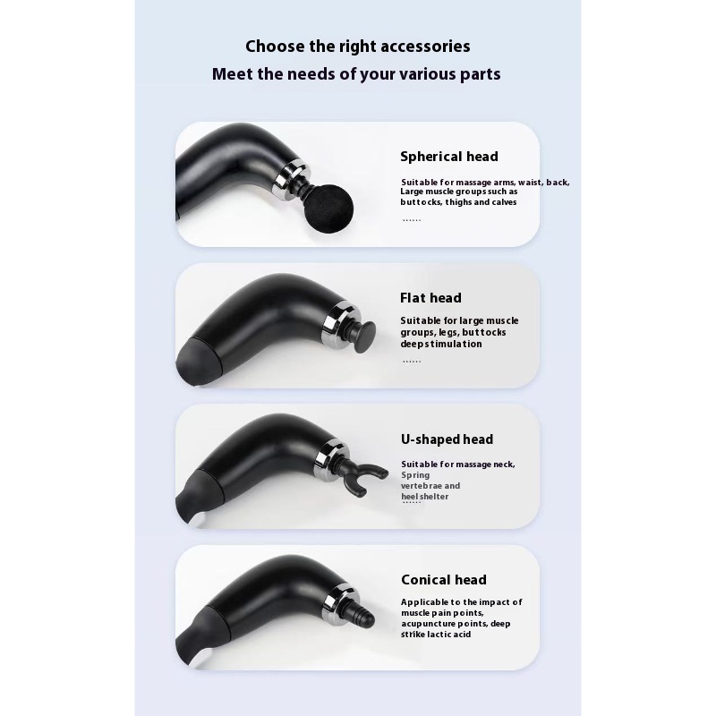 Curved Fascia Gun Multifunctional Muscle Cervical Massager