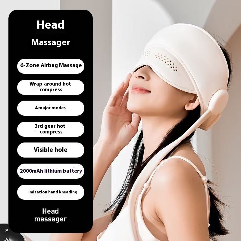 Head Massager Airbag Hat Full Wrap Head Therapy Massager