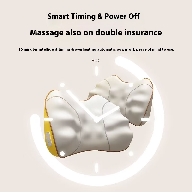 Massager lumbar back body shoulder and neck hot kneading cervical spine office cushion car household massager