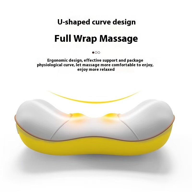 Massager lumbar back body shoulder and neck hot kneading cervical spine office cushion car household massager