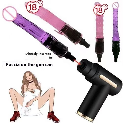 Fascia gun erotic head accessories massage head modification head female silicone elongated vibrator