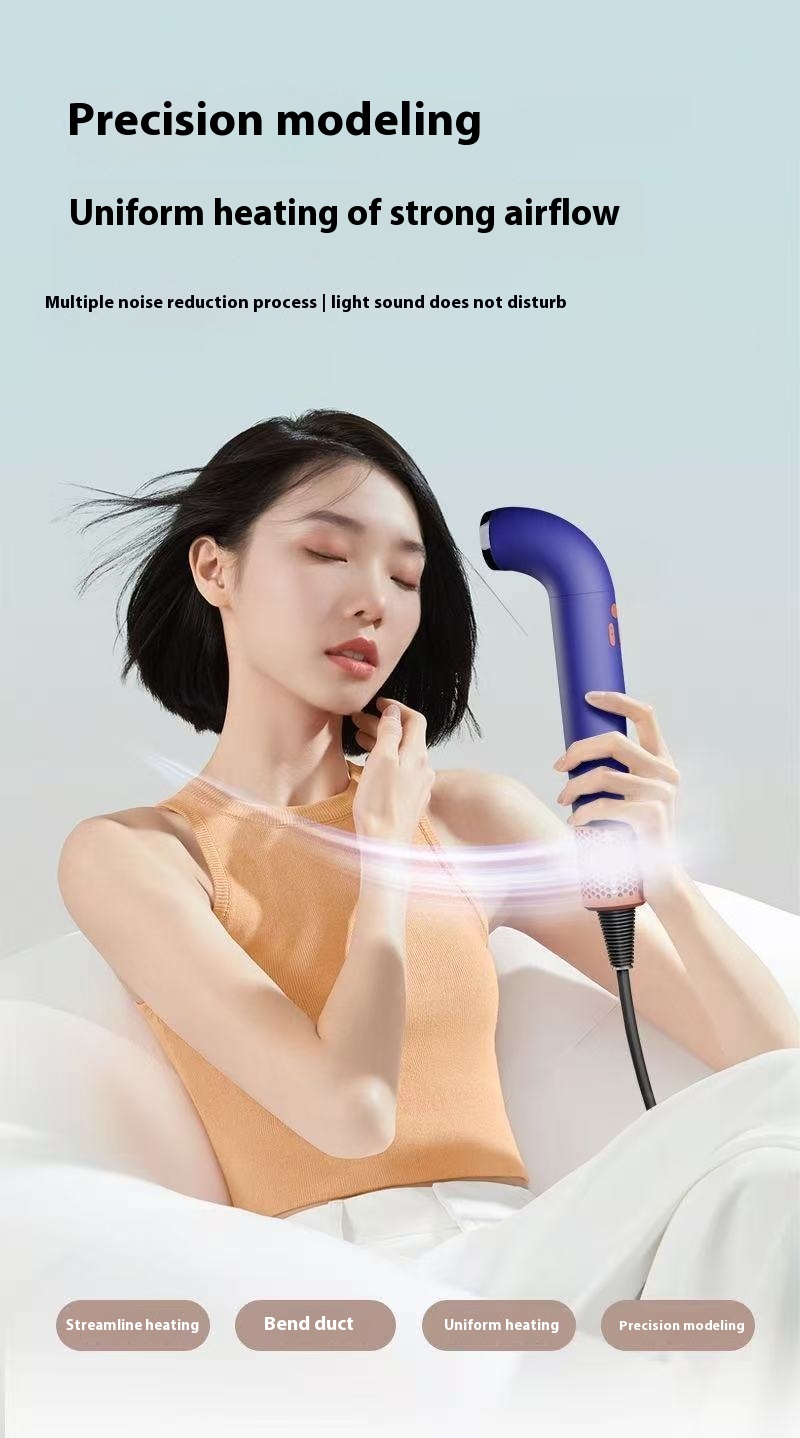 Bend Hair Dryer HD18 High Speed Hair Dryer Hairdryer Home Negative Ion Quick Drying