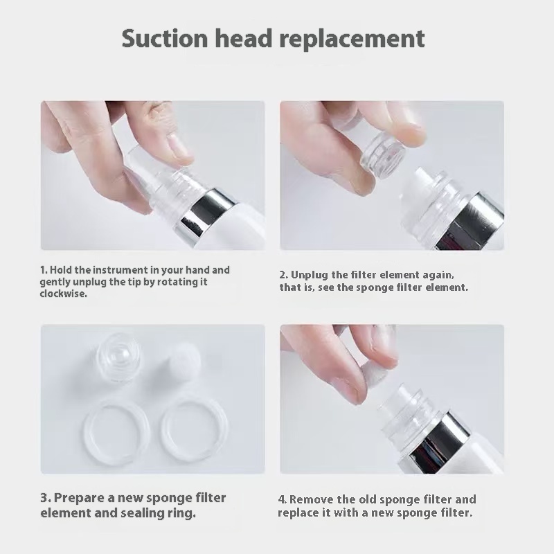 Portable electric blackhead instrument to remove acne blackheads beauty instrument home face pore deep cleaner