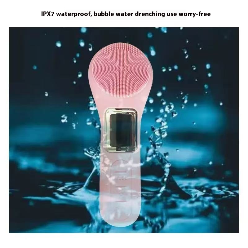 New Silicone Facial Cleanser Face Cleansing Introducer Beauty Instrument Electric Silicone Face Wash Brush