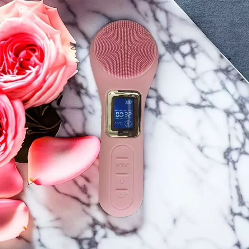 New Silicone Facial Cleanser Face Cleansing Introducer Beauty Instrument Electric Silicone Face Wash Brush