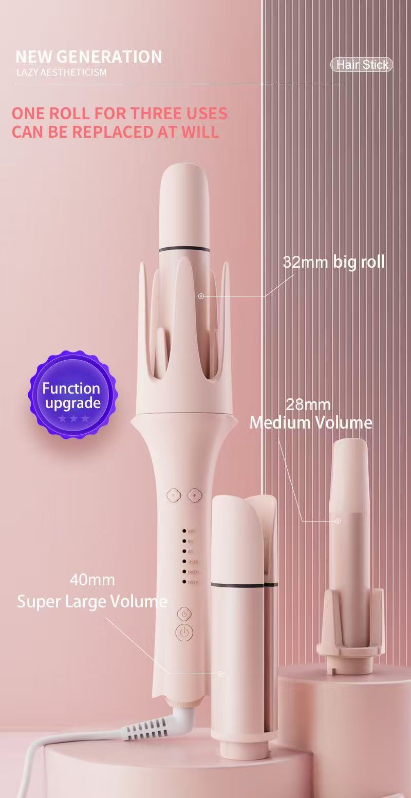 All-In-One Curling Wand Automatic Negative Ion Multi-Function Curl Size Curl