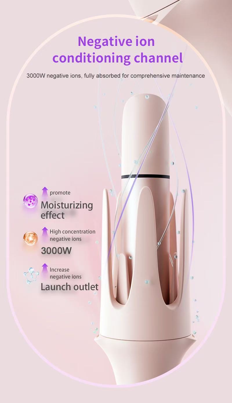 All-In-One Curling Wand Automatic Negative Ion Multi-Function Curl Size Curl
