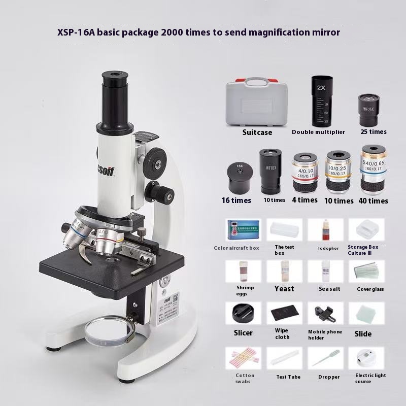 Elementary and Middle School Laboratory Biological Microscope Portable Operation Hand-held
