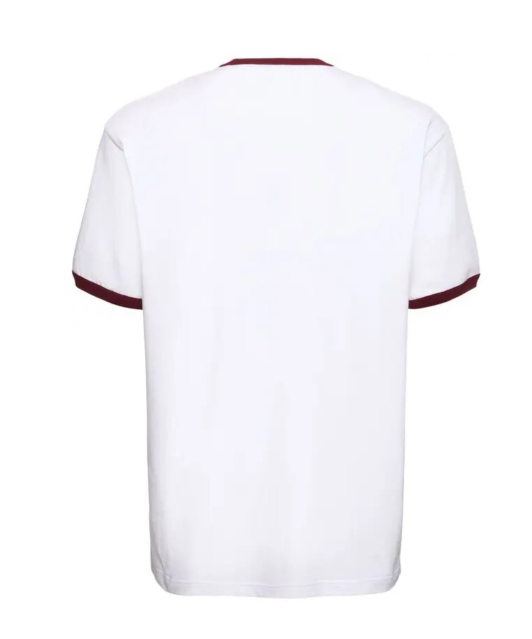 Mens White Gucci 1921 Red Logo Embroidered Cotton Jersey T-Shirt 