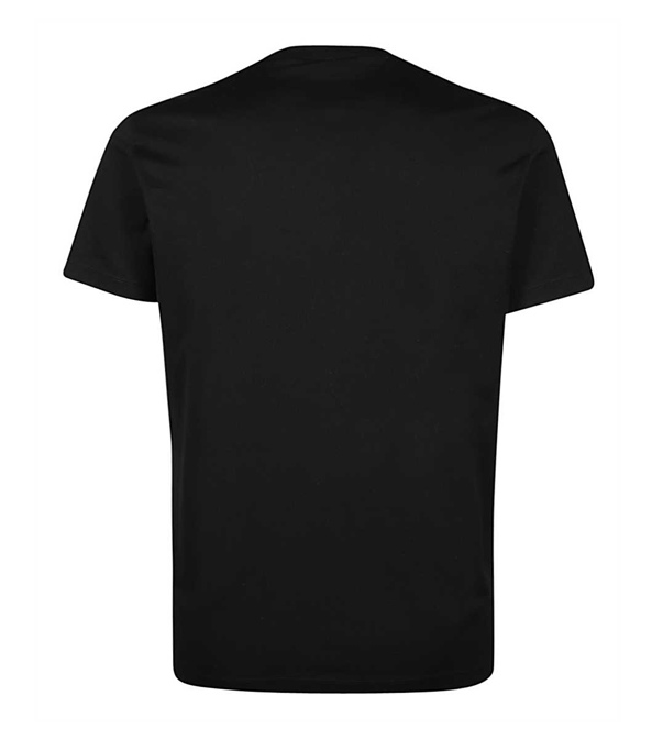 Mens Black Dsquared2 DSQ2 Embossed Logo Crew Neck Cotton Tshirt