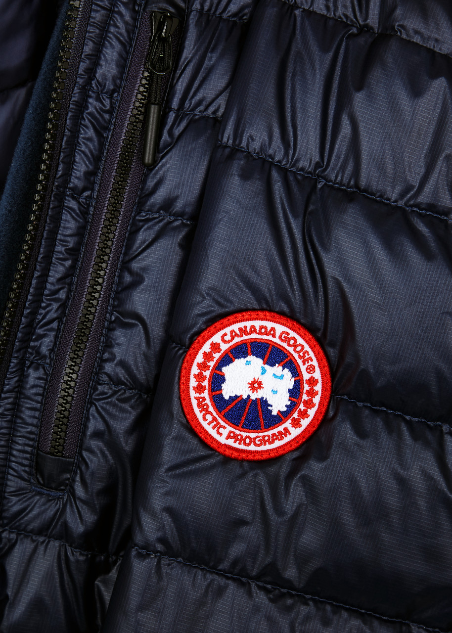 Canada Goose Navy Blue Hybridge Lite Hooded Shell Jacket