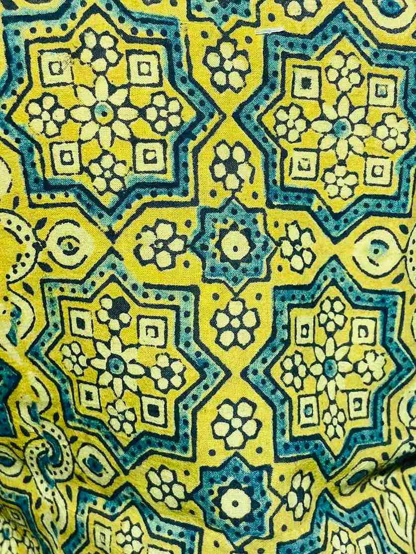 Sitara – Mustard Mosaic Ajrakh Kurta