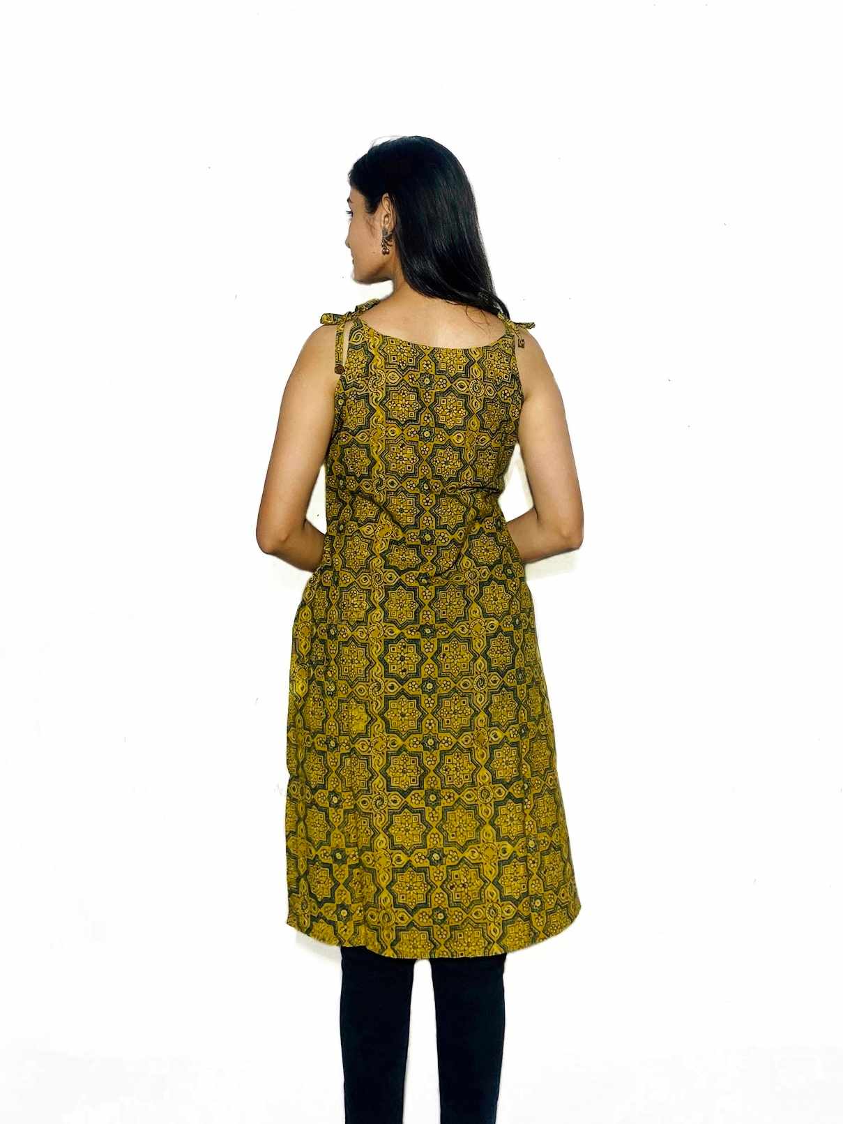 Sitara – Mustard Mosaic Ajrakh Kurta