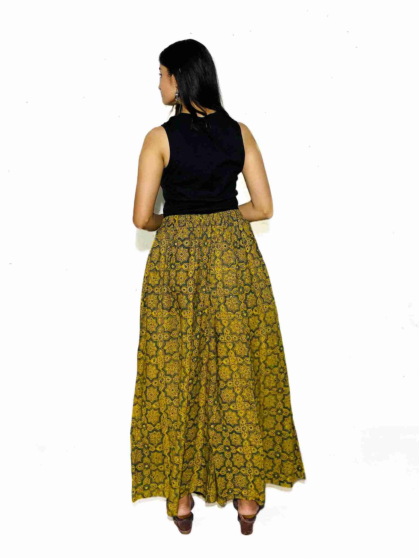 Ajrakh Whisper Wide-Leg Palazzo