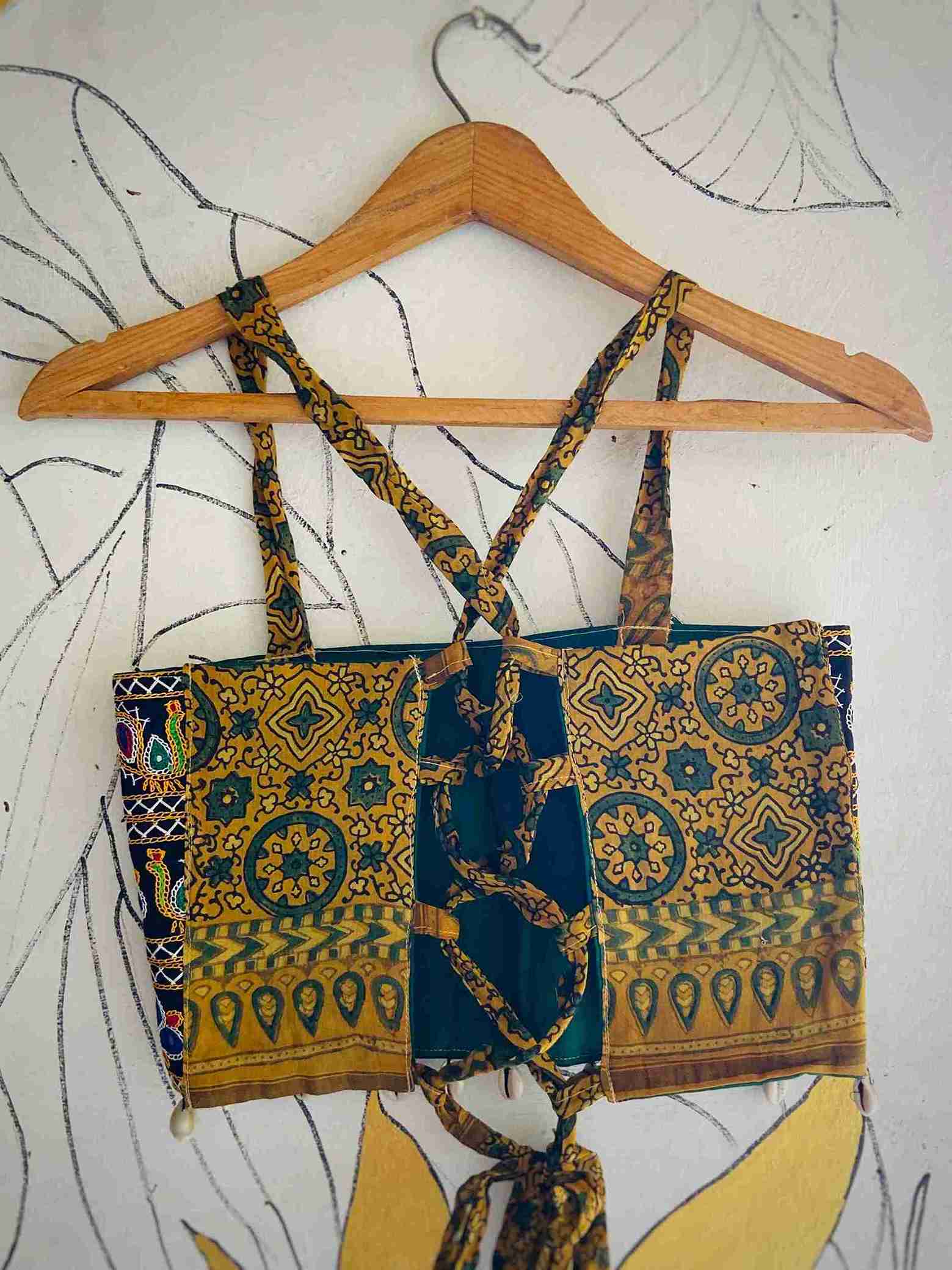 Desert Folk Embroidered Tie-Back Blouse