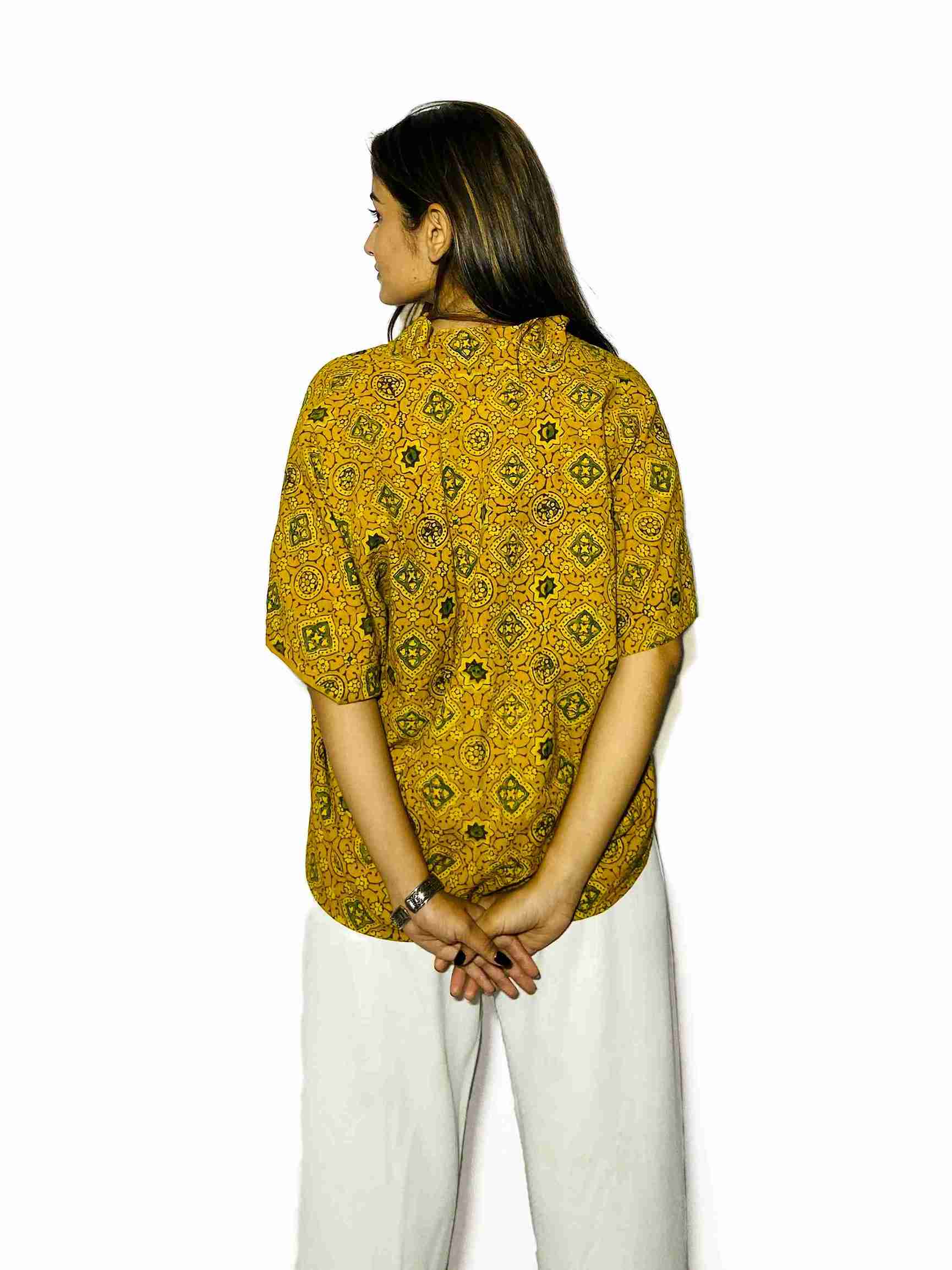 Sunheriya Ajrakh Boxy Fit Shirt