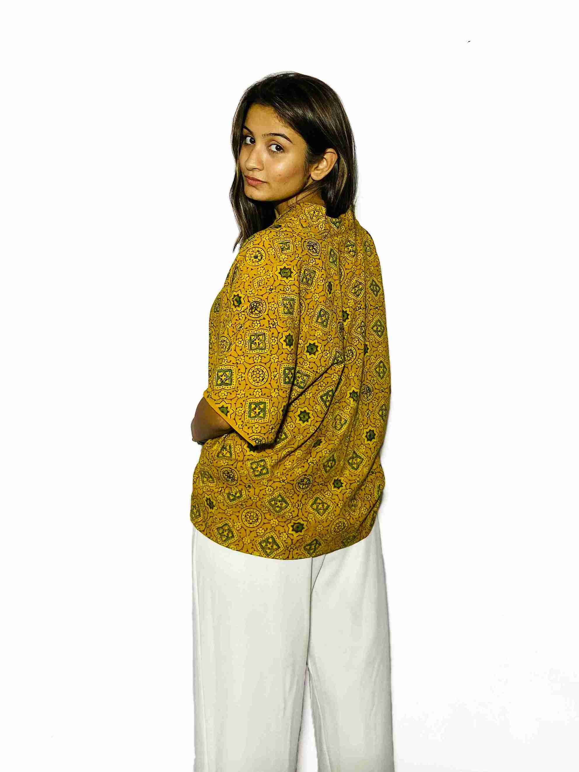 Sunheriya Ajrakh Boxy Fit Shirt
