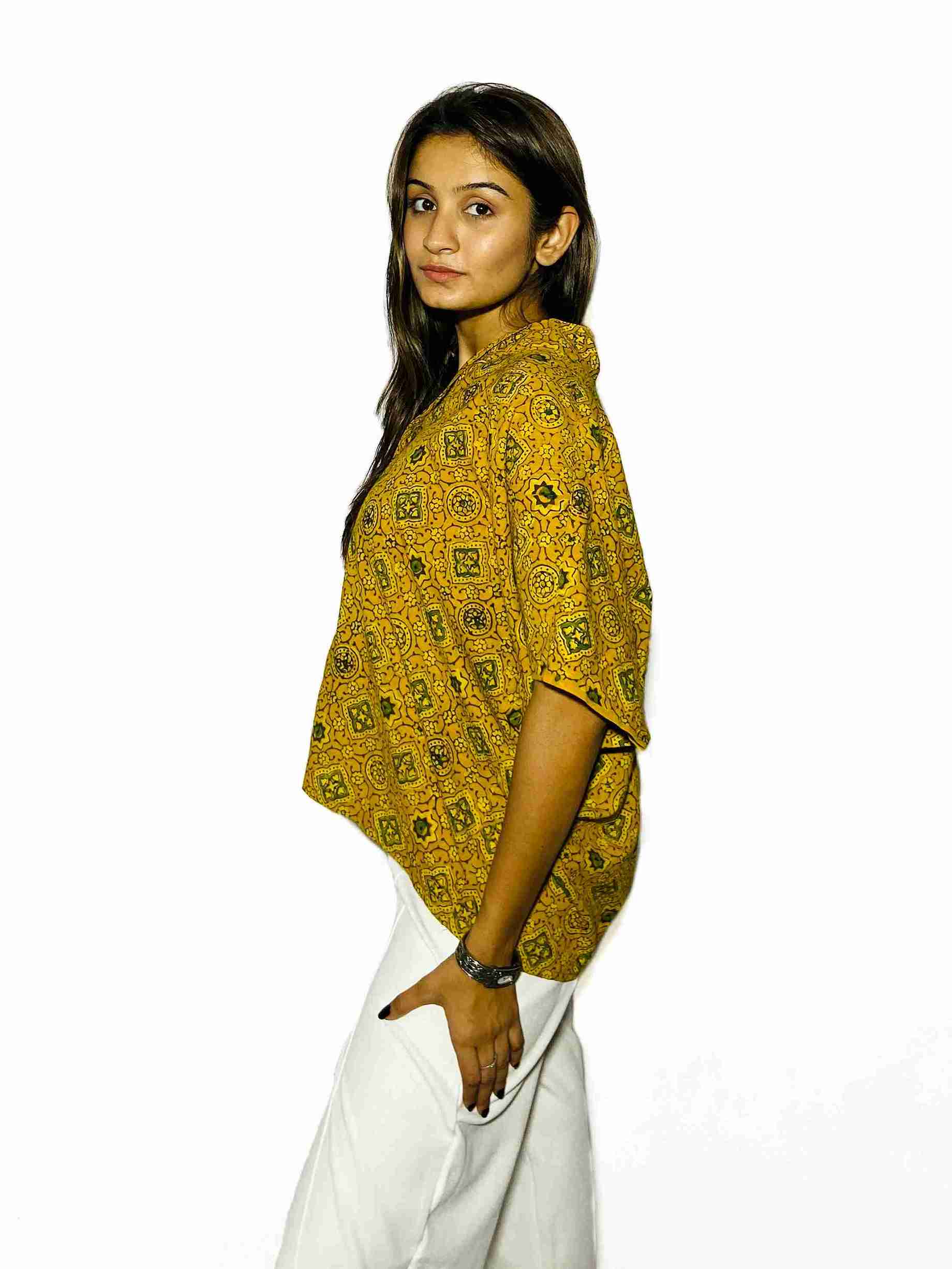 Sunheriya Ajrakh Boxy Fit Shirt