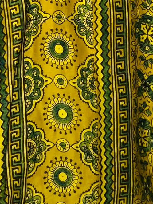 Marigold Charm Handblock Boxy Fit Shirt