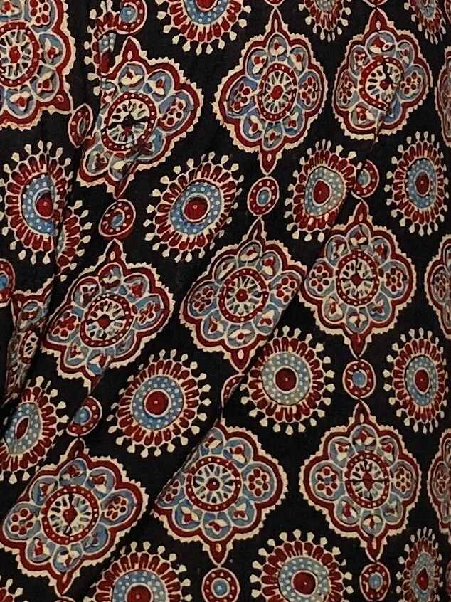 Maroon Mirage Handblock Boxy Fit Shirt