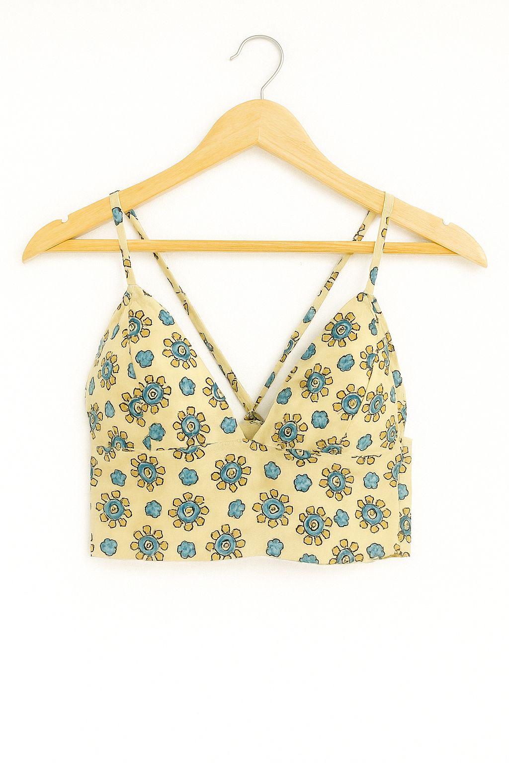 Sunny Bloom Handcrafted Cotton Bralette