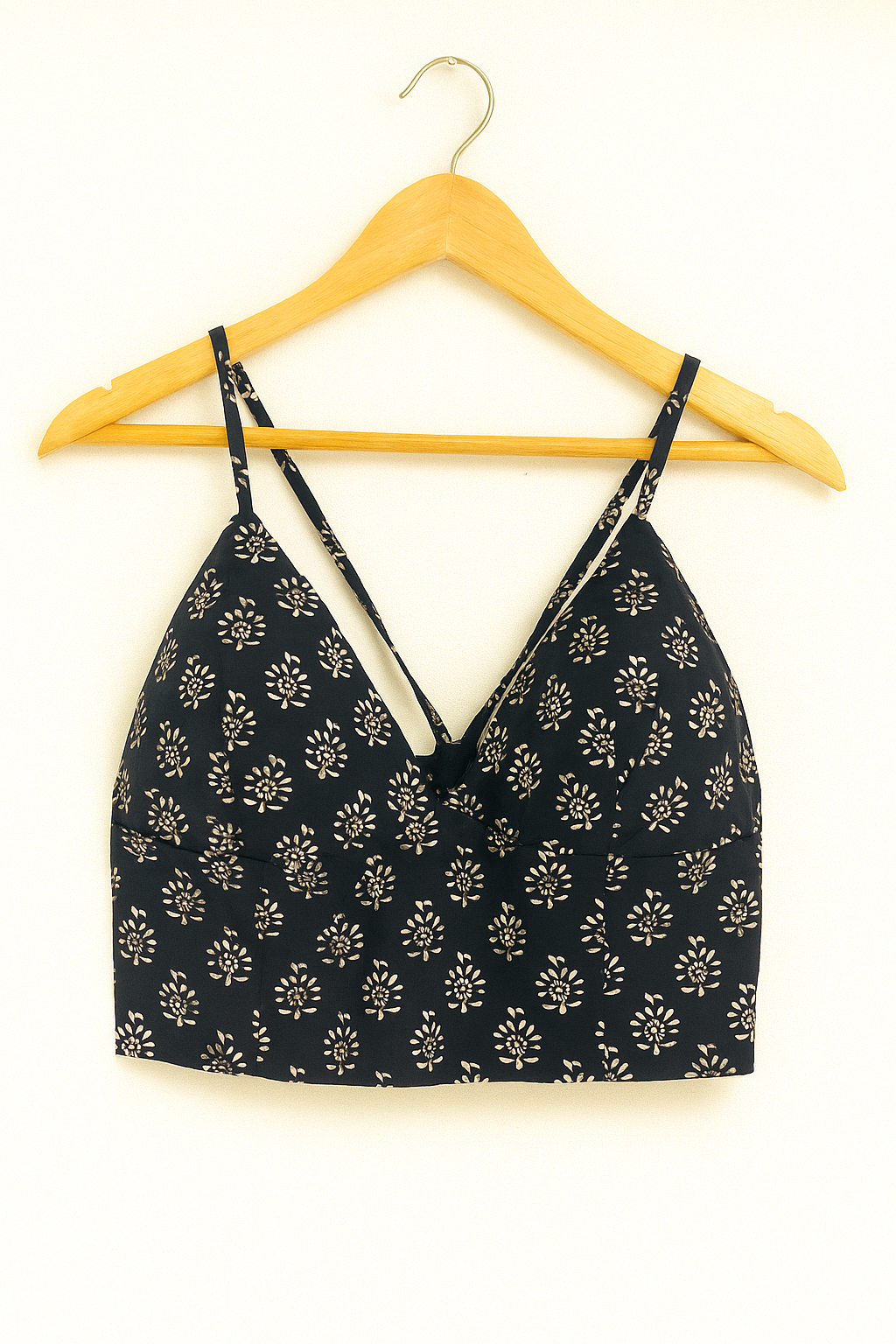Black Blossom Handcrafted Bralette