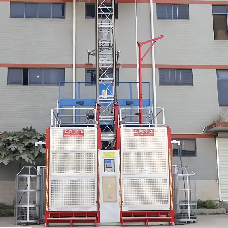 SC200/200 Hard Tooth Surface Two Transmission Intelligent Elevator