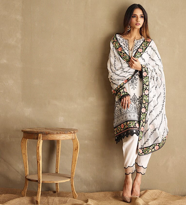 WesternTraditional Embroidered Salwar Kameez set with duppata 