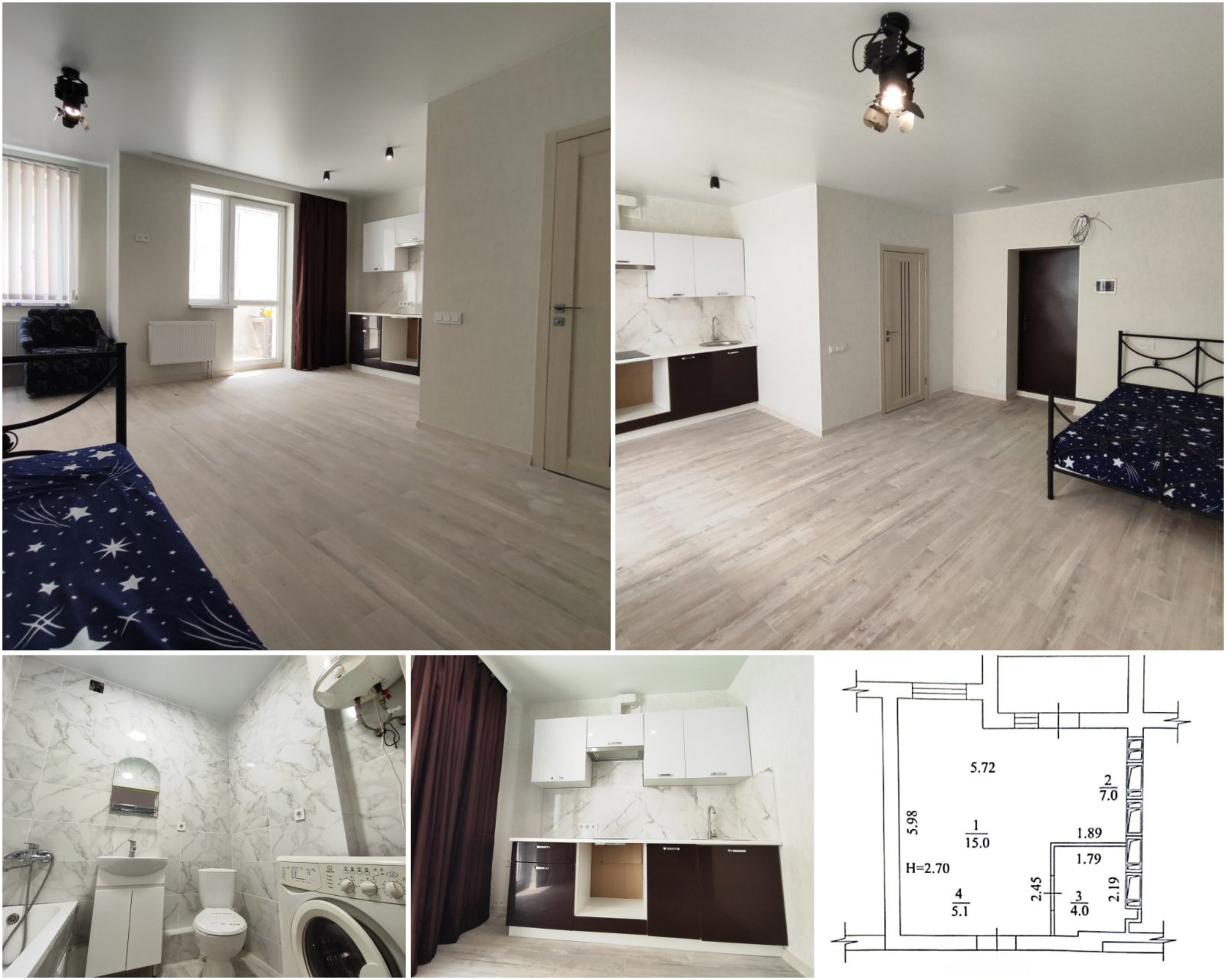 Продам 1к. квартиру-студію  ЖК Пташка 33кв.м  2/9 євроремонт вул.Барабашова, 10-Б.  Меблі, техніка. 