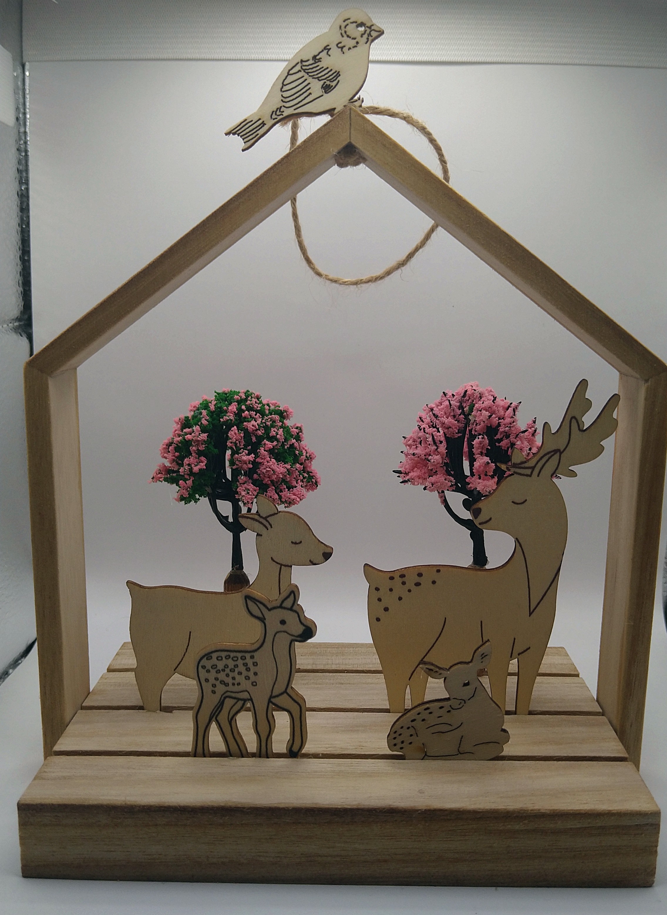 Décoration en bois forêt enchantée