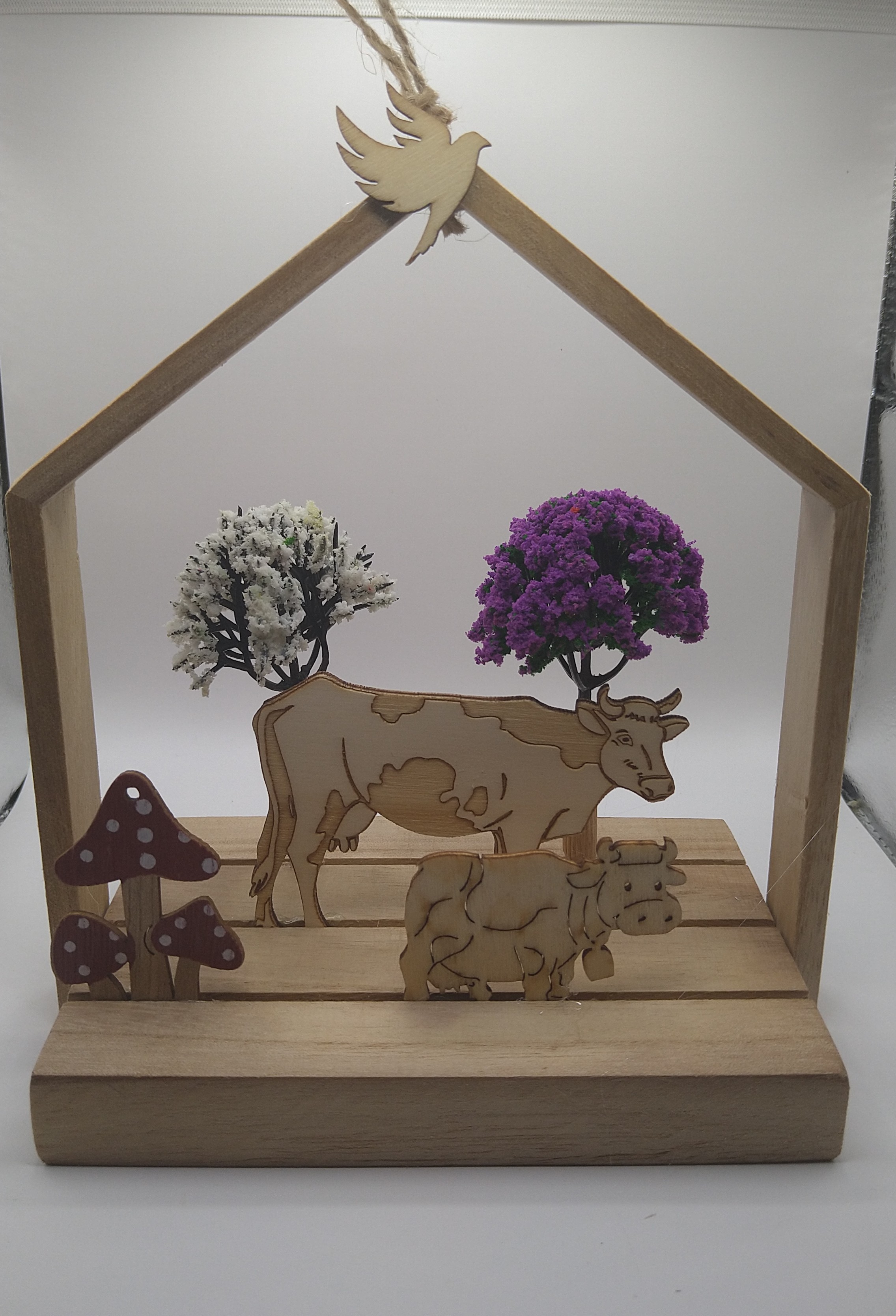 Décoration en bois forêt enchantée