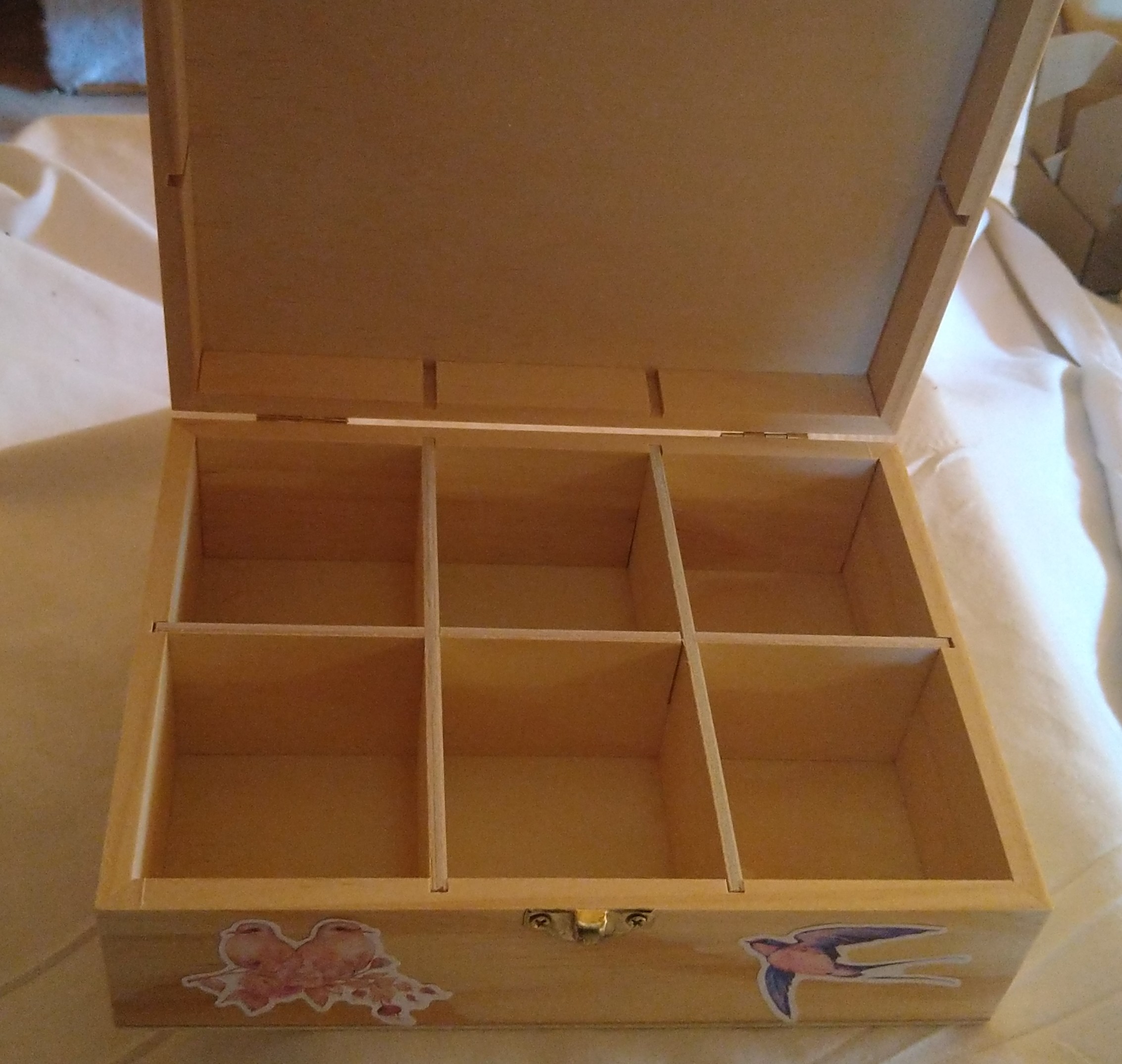 Boîte à thé en bois