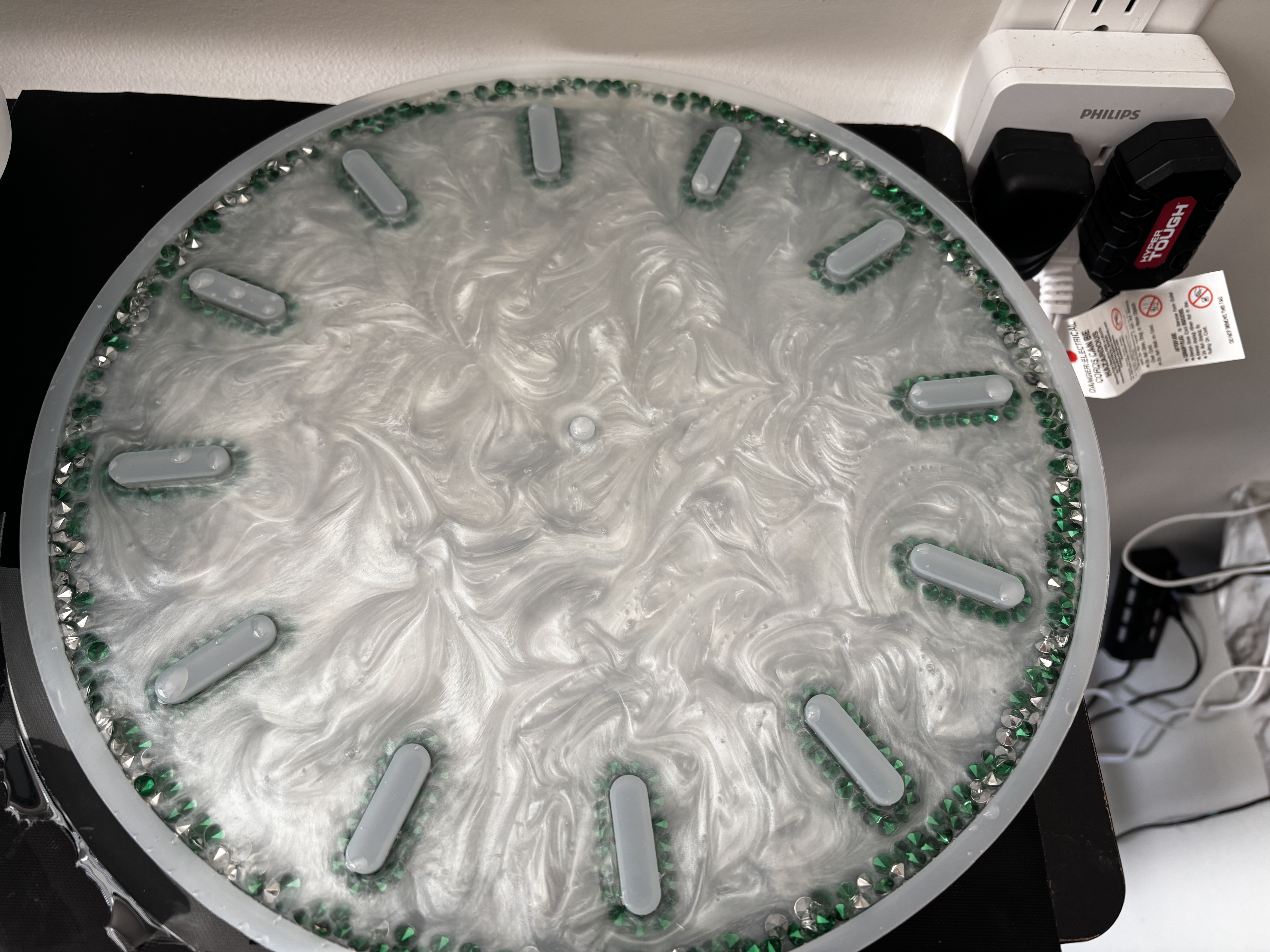 Mrs. Crystal Rhinestone Clock 