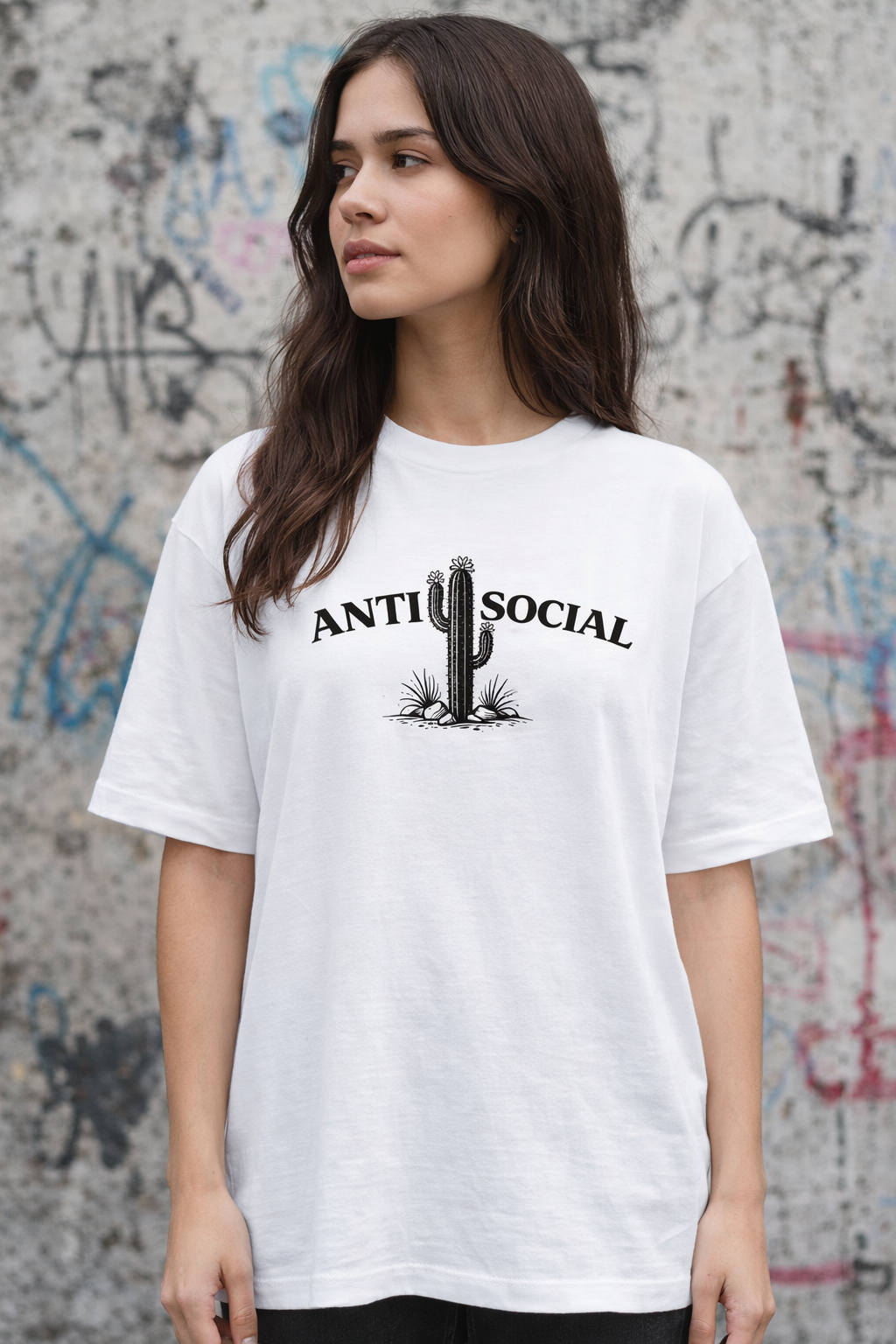 T-shirt 'Anti Social'