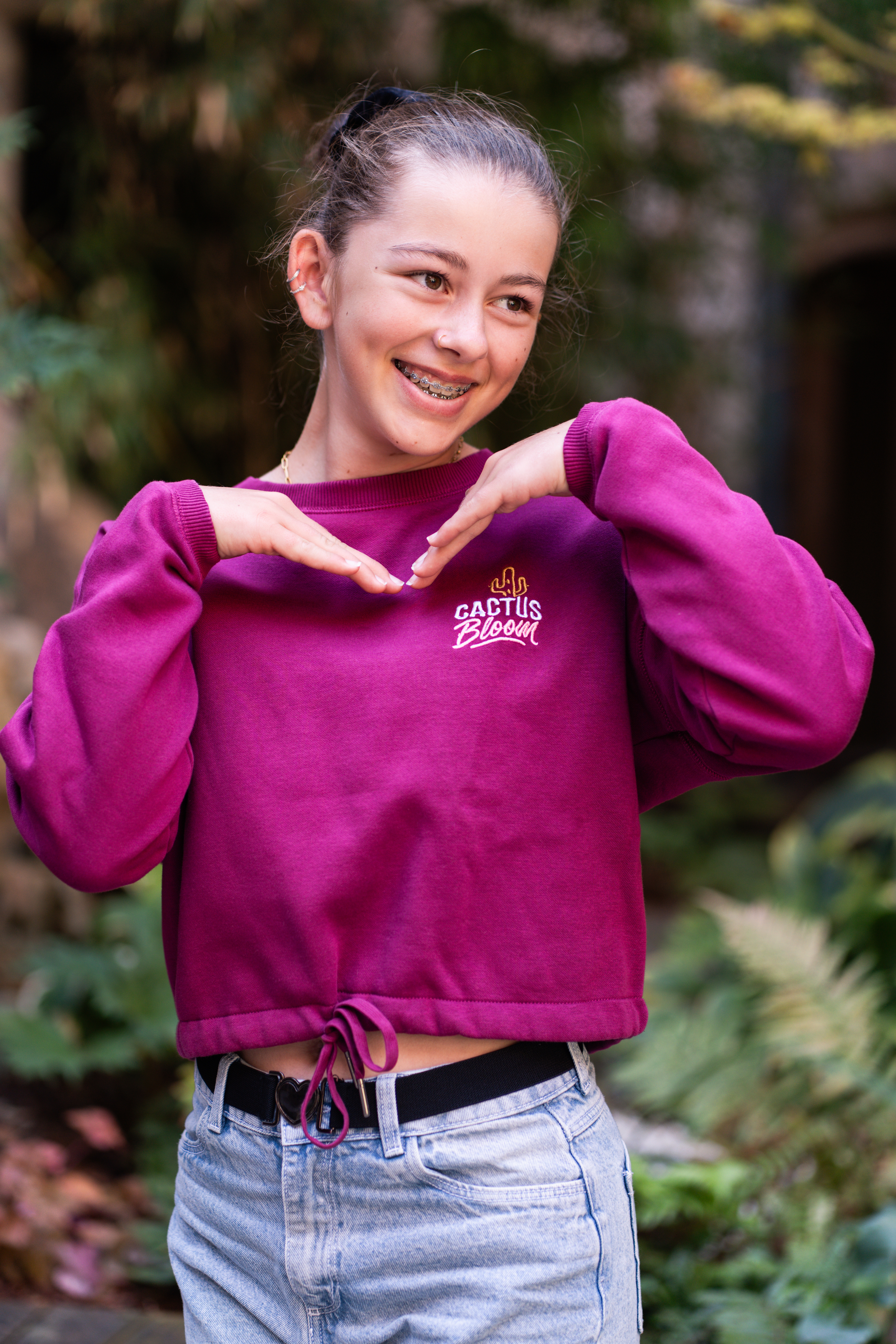 Sweat oversize crop