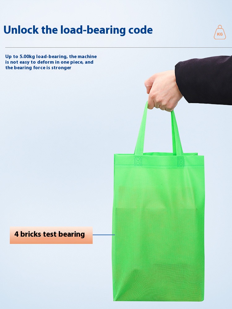 Non-woven handbags customized logo printing non-woven shopping eco-friendly bags training class advertising bags customized printing