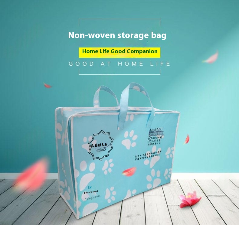 Customized non-woven storage bags, moisture-proof quilt storage bags, clothing luggage bags, packing bags, moving bags