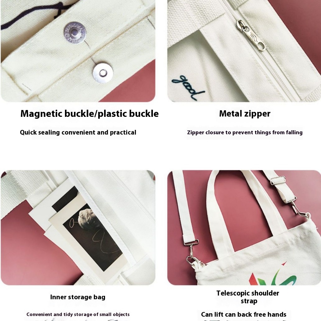 Canvas bag custom student book canvas bag printed advertising pattern spot blank DIY cloth bag environmentally friendly shopping
