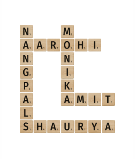 Customisable Family Scrabble Poster (Framed)
