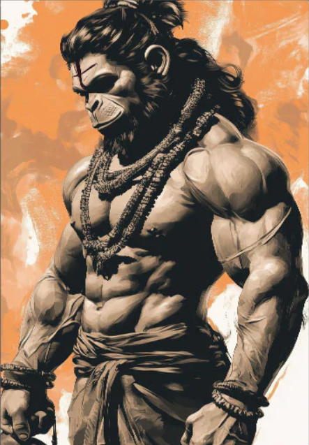 Hanuman Warrior Artwork