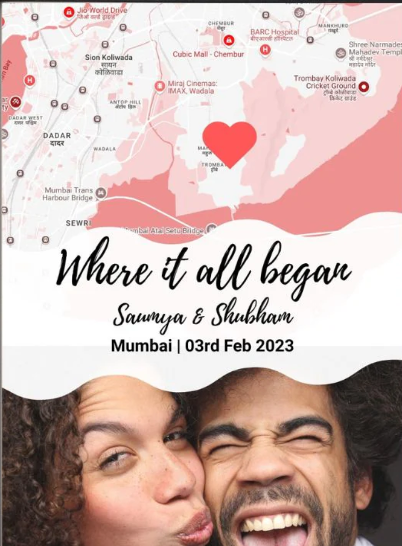 Map Our Love Frame for Couple A4 SIZE with options of your preferred Frame design 