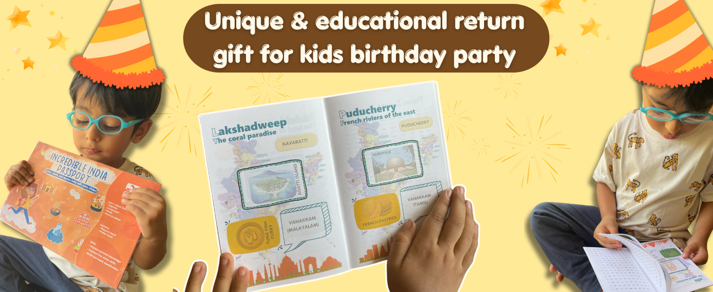 Kids Passport Game- Covering all Indian States for kids aged 5-11 years old 