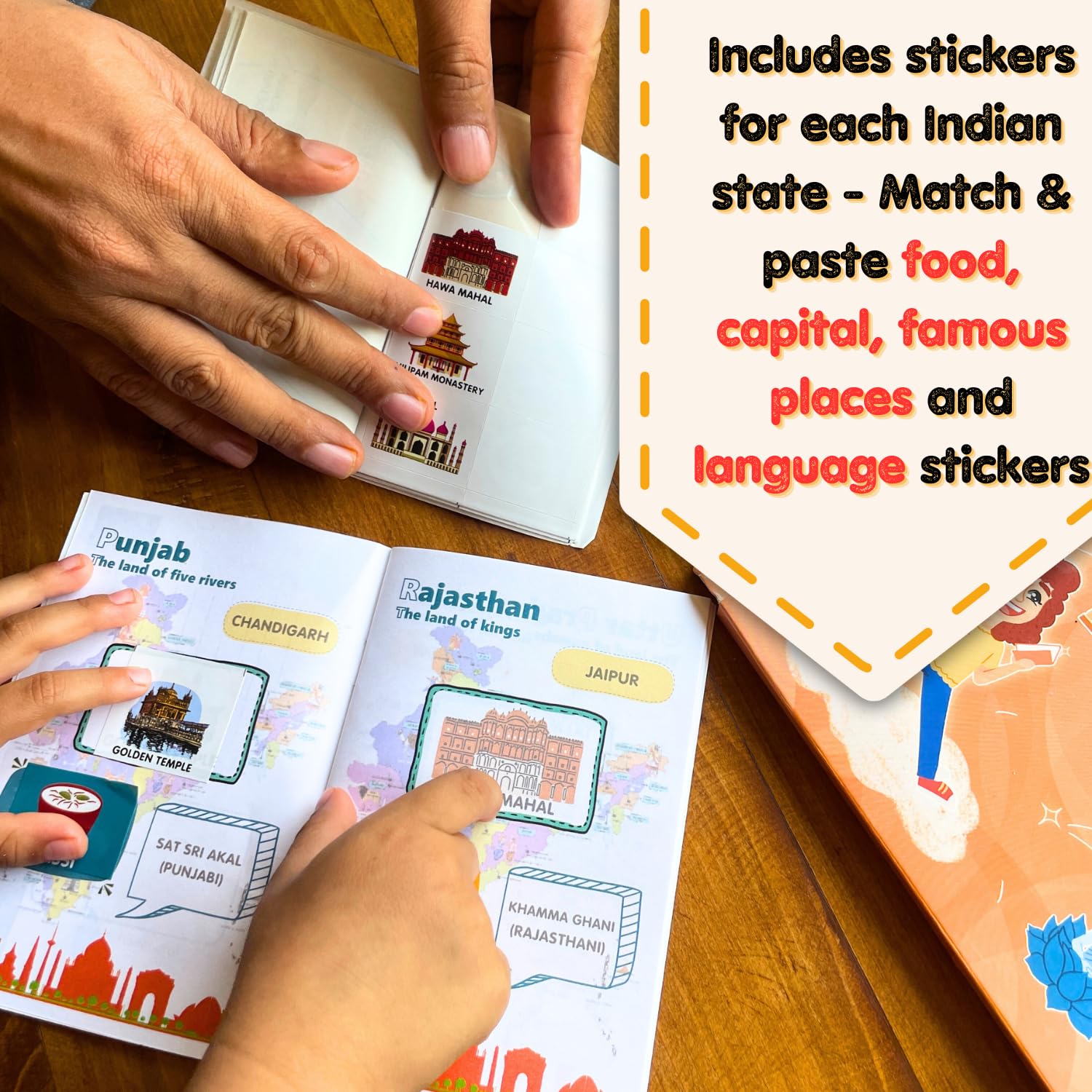 Kids Passport Game- Covering all Indian States for kids aged 5-11 years old 