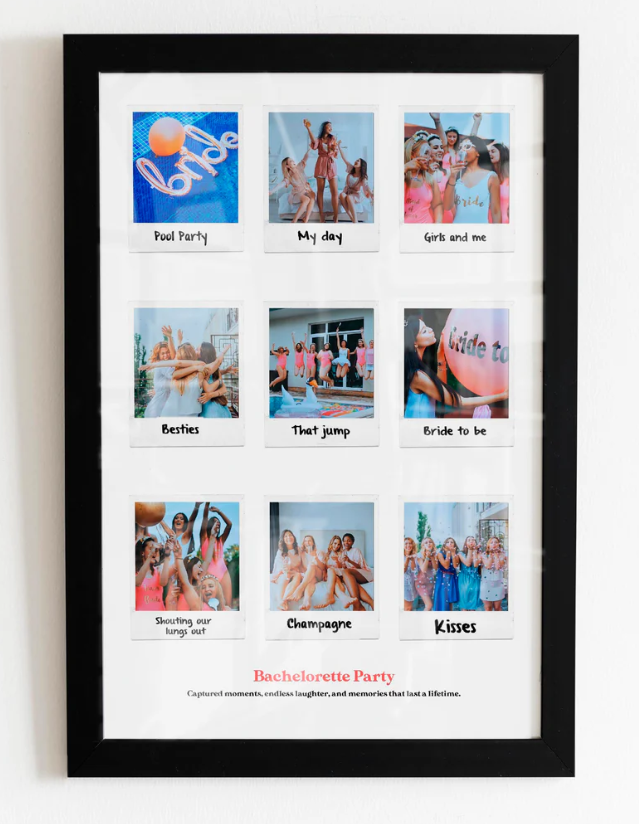 Polaroids Frame  with your customised theme in A4 Size 